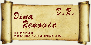 Dina Remović vizit kartica